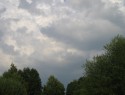 Příchod letní bouřky od jihovýchodu s kroupama 24.8.2011 v 17:52 hod